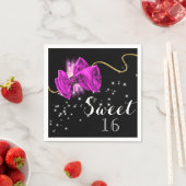 Rosa, eleganter Glitzer Serviette (Beispiel)