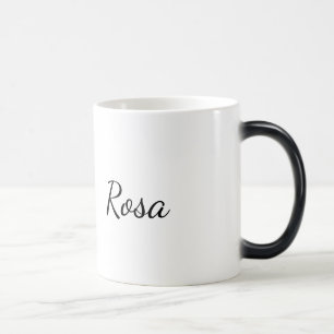Rosa: Eleganter One-Line-Art-Becher Verwandlungstasse