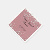 Rosa elegantes Brautparty, Hochzeit Serviette (Ecke)