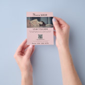 Rosa elegantes Business Promotions-Foto Flyer (Gruppe)