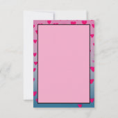 Rosa Elegantes Skript | Valentinstag-Karte Karte (Rückseite)