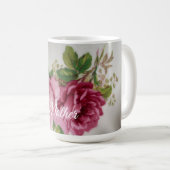 Rosa Eleganz Kaffeetasse (VorderseiteRechts)