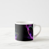 Rosa elektrisches Fraktal Espressotasse (Rechts)
