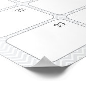 Rosa Elephant Baby Birthday Predictionary Calendar Poster (Ecke)