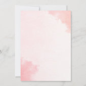 Rosa Elephant Baby Dusche Einladung (Rückseite)