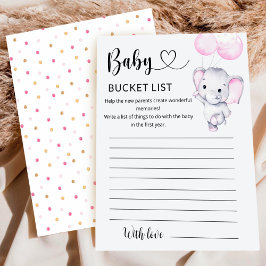 Rosa Elephant Baby Shocket List