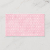 Rosa Elephant Babydusche Buchungsanfrage Begleitkarte (Rückseite)