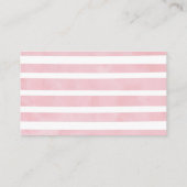 Rosa Elephant Babydusche Buchungsanfrage Begleitkarte (Rückseite)