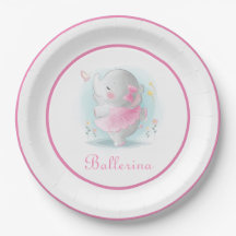 Rosa Elephant Ballerina in einem Tutu Tanzen Adora