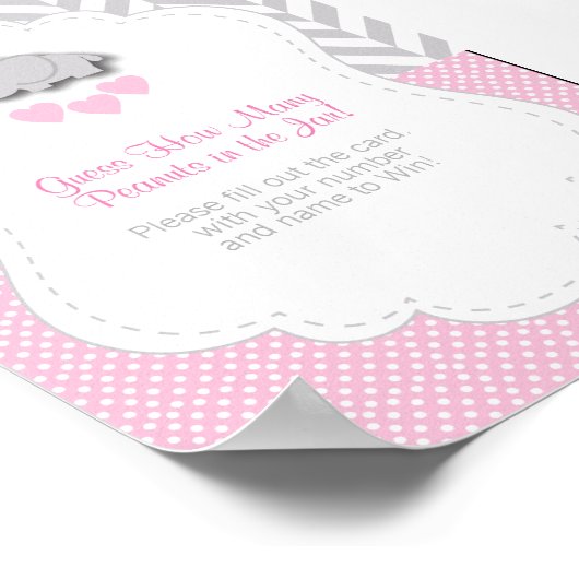 Rosa Elephant Game Instruction Poster (Ecke)