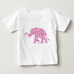 Rosa Elephant Hearts Baby T-shirt