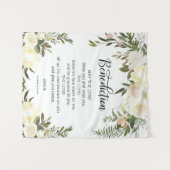 Rosa Elfenbein GEBET Kirchen-Hochzeit MIT Wandteppich (Vorderseite (Horizontal))