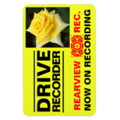 Rosa Emblem:Warning Magnet Plate (Vertikal)