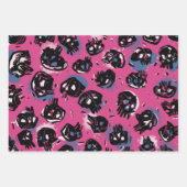 Rosa emo-Bildhauerei und Schulwerbung Geschenkpapier Set (Vorderseite 2)