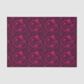 Rosa Emo Muster mit Kreisen Seidenpapier (Vorderseite)