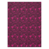 Rosa Emo Muster mit Kreisen Tischdecke (Vorderseite)