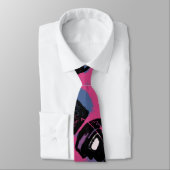 Rosa emo Skulptur Accessoires Anzug Krawatte (Gebunden)