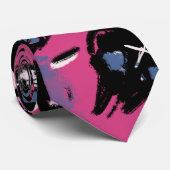 Rosa emo Skulptur Accessoires Anzug Krawatte (Gerollt)