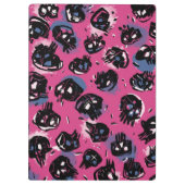 Rosa emo-Skulptur Büro- und Schulgeschosse Klemmbrett (Rückseite)