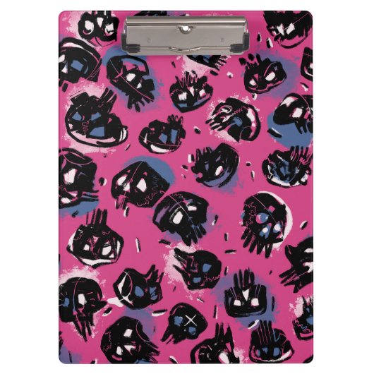 Rosa emo-Skulptur Büro- und Schulgeschosse Klemmbrett (Vorderseite)