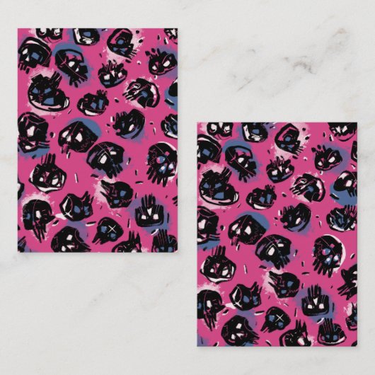 Rosa emo Skulptur Einladungen & Geschichten (Vorne/Hinten)