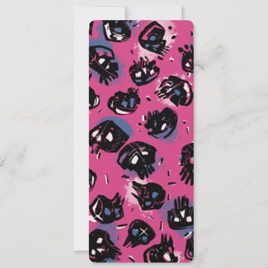 Rosa emo Skulptur Einladungen & Geschichten (Rückseite)