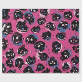 Rosa emo Skulpturen Kunsthandwerk & Party Geschenk Geschenkpapier (Flach)