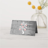 Rosa Empfang Platzkarte (Rückseite)