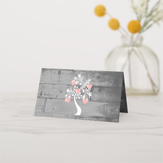 Rosa Empfang Platzkarte (Rückseite)