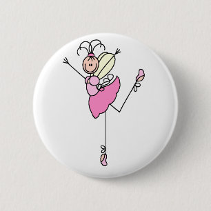 Rosa Engel Ballerina Knopf Button