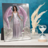 Rosa Engel der Hoffnung Fotoplatte (Seite)