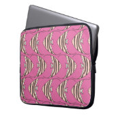Rosa Engel Fisch Laptop-Sieb Laptopschutzhülle (Vorderseite Links)