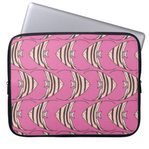 Rosa Engel Fisch Laptop-Sieb Laptopschutzhülle