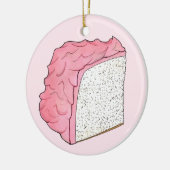 Rosa Engel Food Cake Slice Backen Retro Dessert Keramik Ornament (Links)