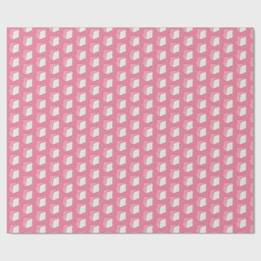 Rosa Engel Food Schwammkuchen Slice Backen Feinsch Geschenkpapier (Flach)