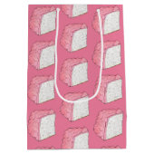 Rosa Engel Food Schwammkuchen Slice Backen Feinsch Mittlere Geschenktüte (Rückseite)