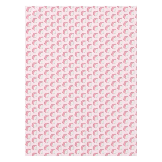Rosa Engel Food Schwammkuchen Slice Backen Feinsch Tischdecke (Vorderseite)