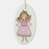 Rosa Engel Keramikornament (Rechts)