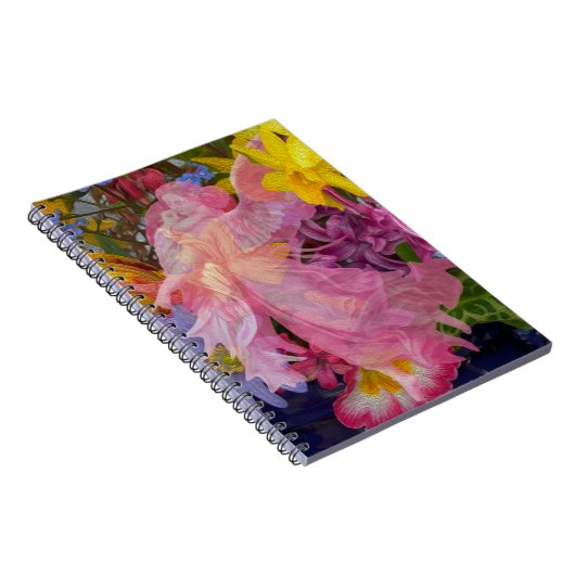 Rosa Engel mit Kind Notizblock (Rechte Seite)