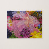 Rosa Engel mit Kind Puzzle (Horizontal)