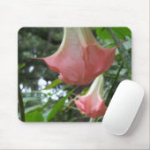 Rosa Engel Trompete Blume Mousepad (Mit Mouse)