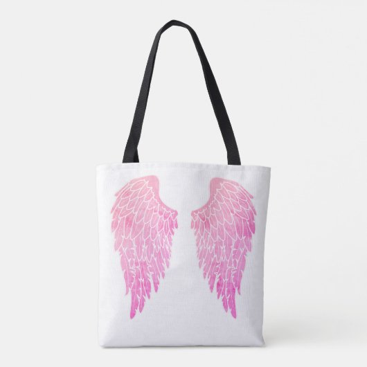 Rosa Engel Wings & White Tasche (Rückseite)