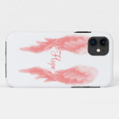 Rosa Engels-Flügel iPhone 5 Fall Case-Mate iPhone Hülle (Rückseite (Horizontal))
