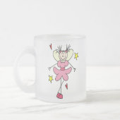Rosa Engels-Prinzessin Mug Mattglastasse (Links)
