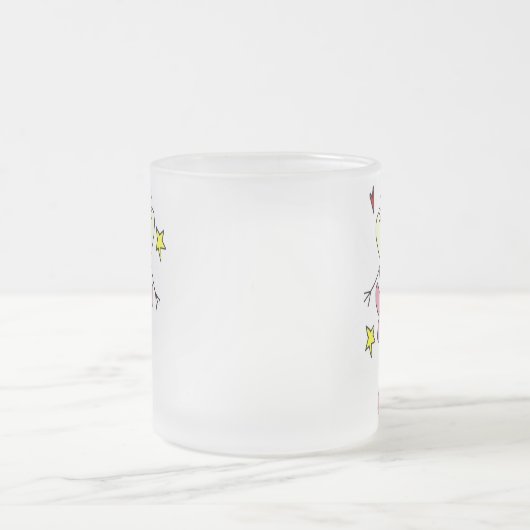 Rosa Engels-Prinzessin Mug Mattglastasse (Mittel)