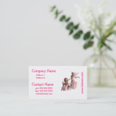 Rosa Engels-Visitenkarten Visitenkarte (Stehend Vorderseite)