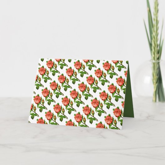 Rosa Englische Rose Muttertagskarte Karte (Vorderseite)