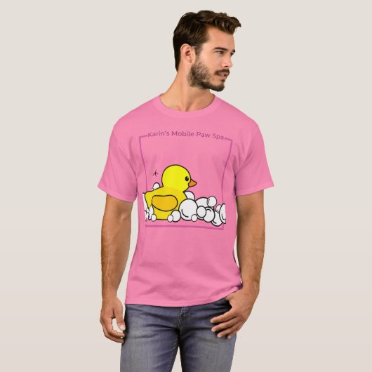 Rosa Ente T - Shirt (Vorne ganz)