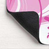 Rosa entwarf Mausunterlage Mousepad (Ecke)
