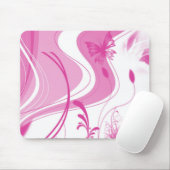 Rosa entwarf Mausunterlage Mousepad (Mit Mouse)